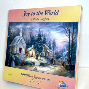 Joy to the World by Paula Vaughan Christmas Holiday 1000 Piece Jigsaw Puzzle NEW